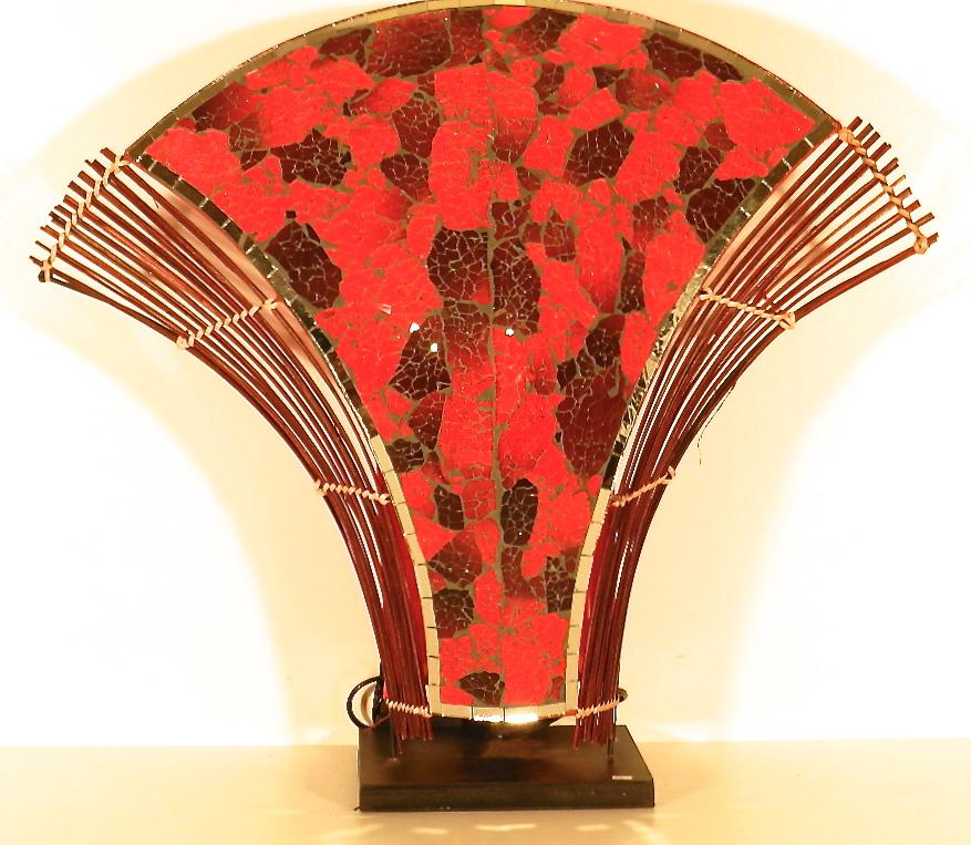 Lampada con mosaico in vetro colorato (M)<br>45X18X48<br>45,00 CHF