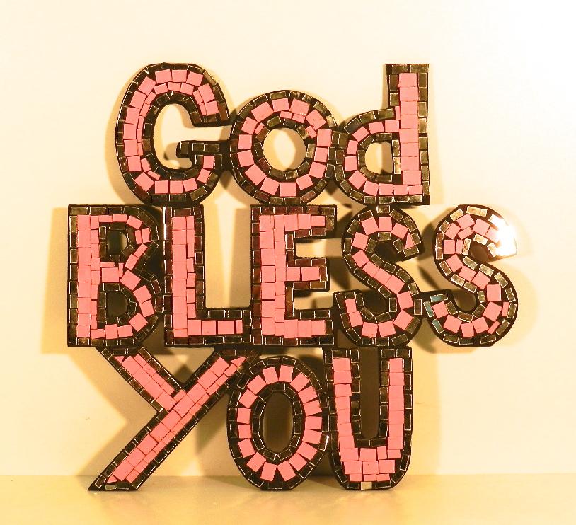 Mosaico GOD BLESS YOU<br>33,5X1X35,5<br>35,00 CHF